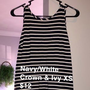 Navy/White dress
